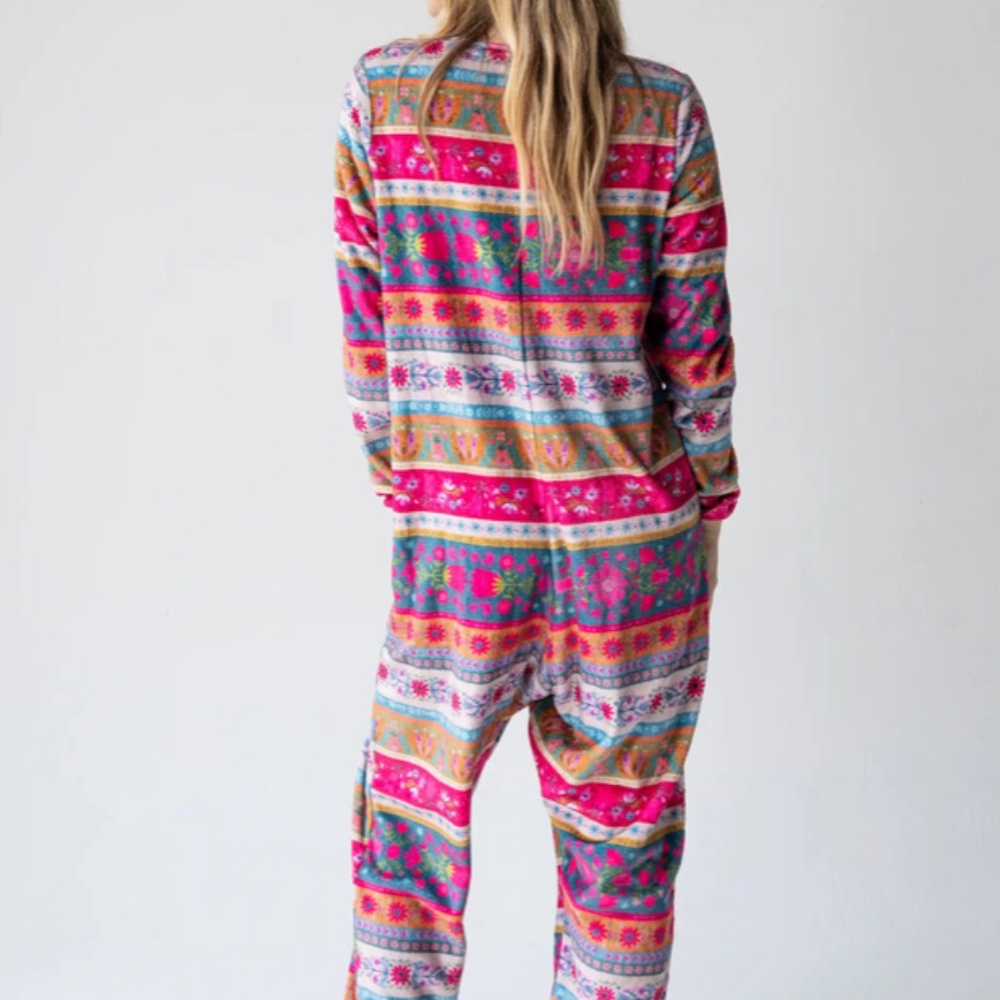 Natural Life Fleece Onesie Pajamas xl- fun, cozy, colorful - Picture 4 of 10